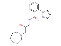N-(3-azepan-1-yl-2-hydroxypropyl)-2-(1H-pyrazol-1-yl)benzamide