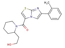 2-(1-{[6-(2-methylphenyl)imidazo[2,1-b][1,3]thiazol-3-yl]carbonyl}-2-piperidinyl)ethanol