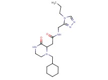 2-[1-(cyclohexylmethyl)-3-oxo-2-piperazinyl]-N-[(4-propyl-4H-1,2,4-triazol-3-yl)methyl]acetamide