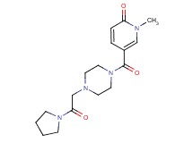1-methyl-5-{[4-(2-oxo-2-pyrrolidin-1-ylethyl)piperazin-1-yl]carbonyl}pyridin-2(1H)-one
