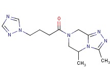 3,5-dimethyl-7-[4-(1H-1,2,4-triazol-1-yl)butanoyl]-5,6,7,8-tetrahydro[1,2,4]triazolo[4,3-a]pyrazine