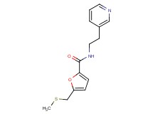 5-[(methylthio)methyl]-N-(2-pyridin-3-ylethyl)-2-furamide