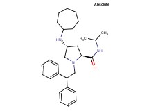 (4R)-4-(cycloheptylamino)-1-(2,2-diphenylethyl)-N-isopropyl-L-prolinamide