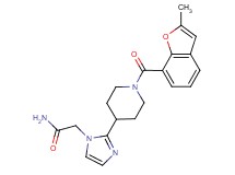 2-(2-{1-[(2-methyl-1-benzofuran-7-yl)carbonyl]-4-piperidinyl}-1H-imidazol-1-yl)acetamide