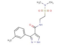 N-{2-[(dimethylamino)sulfonyl]ethyl}-3-(3-methylphenyl)-1H-pyrazole-4-carboxamide