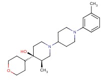 (3R*,4R*)-3-methyl-1'-(3-methylphenyl)-4-(tetrahydro-2H-pyran-4-yl)-1,4'-bipiperidin-4-ol