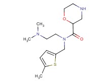 N-[2-(dimethylamino)ethyl]-N-[(5-methyl-2-thienyl)methyl]morpholine-2-carboxamide