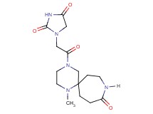 1-[2-(1-methyl-10-oxo-1,4,9-triazaspiro[5.6]dodec-4-yl)-2-oxoethyl]-2,4-imidazolidinedione
