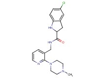 5-chloro-N-{[2-(4-methylpiperazin-1-yl)pyridin-3-yl]methyl}indoline-2-carboxamide