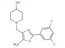 1-{[2-(3,5-difluorophenyl)-5-methyl-1,3-oxazol-4-yl]methyl}piperidin-4-ol