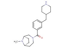 rel-(1R,6S)-9-methyl-3-[3-(4-piperidinylmethyl)benzoyl]-3,9-diazabicyclo[4.2.1]nonane dihydrochloride