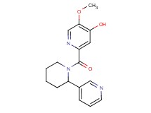 5-methoxy-2-{[2-(3-pyridinyl)-1-piperidinyl]carbonyl}-4-pyridinol