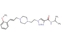 N-isopropyl-1-(2-{4-[(2E)-3-(2-methoxyphenyl)-2-propen-1-yl]-1-piperazinyl}ethyl)-1H-1,2,3-triazole-4-carboxamide