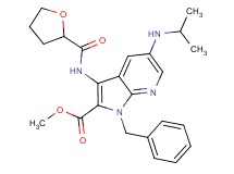 methyl 1-benzyl-5-(isopropylamino)-3-[(tetrahydro-2-furanylcarbonyl)amino]-1H-pyrrolo[2,3-b]pyridine-2-carboxylate