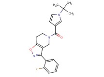 5-[(1-tert-butyl-1H-pyrrol-3-yl)carbonyl]-3-(2-fluorophenyl)-4,5,6,7-tetrahydroisoxazolo[4,5-c]pyridine