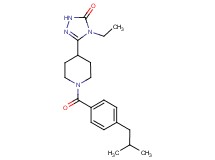 4-ethyl-5-[1-(4-isobutylbenzoyl)piperidin-4-yl]-2,4-dihydro-3H-1,2,4-triazol-3-one