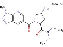(4R)-4-amino-N,N-diethyl-1-[(3-methyl-3H-[1,2,3]triazolo[4,5-b]pyridin-6-yl)carbonyl]-L-prolinamide