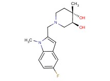 (3S*,4S*)-1-[(5-fluoro-1-methyl-1H-indol-2-yl)methyl]-4-methylpiperidine-3,4-diol