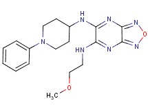 N-(2-methoxyethyl)-N'-(1-phenyl-4-piperidinyl)[1,2,5]oxadiazolo[3,4-b]pyrazine-5,6-diamine