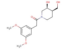 (3S*,4R*)-1-[(3,5-dimethoxyphenyl)acetyl]-4-(hydroxymethyl)-3-piperidinol
