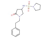 N-[5-oxo-1-(2-phenylethyl)-3-pyrrolidinyl]-1-pyrrolidinesulfonamide