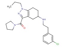 N-[2-(3-chlorophenyl)ethyl]-1-propyl-3-(1-pyrrolidinylcarbonyl)-4,5,6,7-tetrahydro-1H-indazol-5-amine