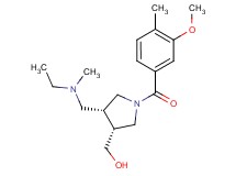 [(3R*,4R*)-4-{[ethyl(methyl)amino]methyl}-1-(3-methoxy-4-methylbenzoyl)pyrrolidin-3-yl]methanol
