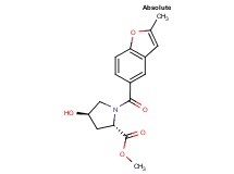 methyl (2S,4R)-4-hydroxy-1-[(2-methyl-1-benzofuran-5-yl)carbonyl]pyrrolidine-2-carboxylate