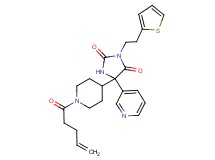 5-[1-(4-pentenoyl)-4-piperidinyl]-5-(3-pyridinyl)-3-[2-(2-thienyl)ethyl]-2,4-imidazolidinedione