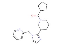 2-({2-[1-(cyclopentylcarbonyl)-3-piperidinyl]-1H-imidazol-1-yl}methyl)pyridine