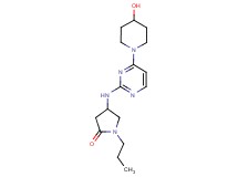 4-{[4-(4-hydroxypiperidin-1-yl)pyrimidin-2-yl]amino}-1-propylpyrrolidin-2-one