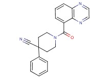 4-phenyl-1-(quinoxalin-5-ylcarbonyl)piperidine-4-carbonitrile