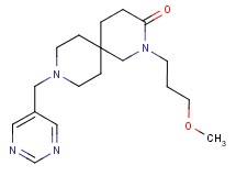 2-(3-methoxypropyl)-9-(pyrimidin-5-ylmethyl)-2,9-diazaspiro[5.5]undecan-3-one