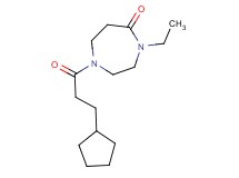 1-(3-cyclopentylpropanoyl)-4-ethyl-1,4-diazepan-5-one