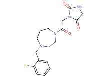 3-{2-[4-(2-fluorobenzyl)-1,4-diazepan-1-yl]-2-oxoethyl}-2,4-imidazolidinedione