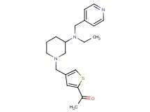 1-[4-({3-[ethyl(4-pyridinylmethyl)amino]-1-piperidinyl}methyl)-2-thienyl]ethanone
