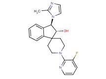 (2R*,3R*)-1'-(3-fluoro-2-pyridinyl)-3-(2-methyl-1H-imidazol-1-yl)-2,3-dihydrospiro[indene-1,4'-piperidin]-2-ol