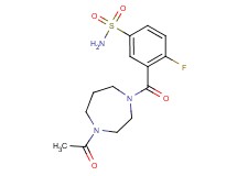3-[(4-acetyl-1,4-diazepan-1-yl)carbonyl]-4-fluorobenzenesulfonamide