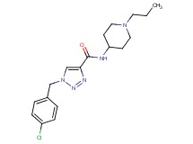 1-(4-chlorobenzyl)-N-(1-propyl-4-piperidinyl)-1H-1,2,3-triazole-4-carboxamide