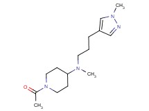 1-acetyl-N-methyl-N-[3-(1-methyl-1H-pyrazol-4-yl)propyl]piperidin-4-amine