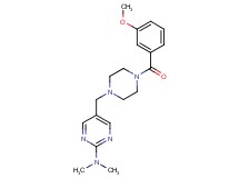 5-{[4-(3-methoxybenzoyl)-1-piperazinyl]methyl}-N,N-dimethyl-2-pyrimidinamine