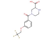 4-[3-(2,2,2-trifluoroethoxy)benzoyl]piperazine-2-carboxylic acid