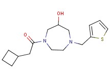 1-(cyclobutylacetyl)-4-(2-thienylmethyl)-1,4-diazepan-6-ol