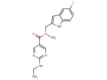 2-(ethylamino)-N-[(5-fluoro-1H-indol-2-yl)methyl]-N-methylpyrimidine-5-carboxamide