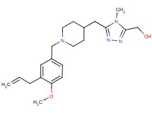 (5-{[1-(3-allyl-4-methoxybenzyl)piperidin-4-yl]methyl}-4-methyl-4H-1,2,4-triazol-3-yl)methanol