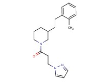 3-[2-(2-methylphenyl)ethyl]-1-[3-(1H-pyrazol-1-yl)propanoyl]piperidine
