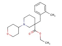 ethyl 3-(2-methylbenzyl)-1-(tetrahydro-2H-pyran-4-yl)-3-piperidinecarboxylate