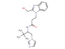 3-[2-(hydroxymethyl)-1H-benzimidazol-1-yl]-N-[1-(1H-imidazol-1-ylmethyl)-2,2-dimethylpropyl]propanamide