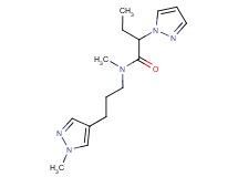 N-methyl-N-[3-(1-methyl-1H-pyrazol-4-yl)propyl]-2-(1H-pyrazol-1-yl)butanamide