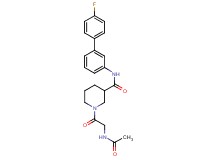 1-(N-acetylglycyl)-N-(4'-fluoro-3-biphenylyl)-3-piperidinecarboxamide